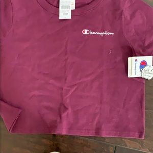 Champion tee cropped new with tags